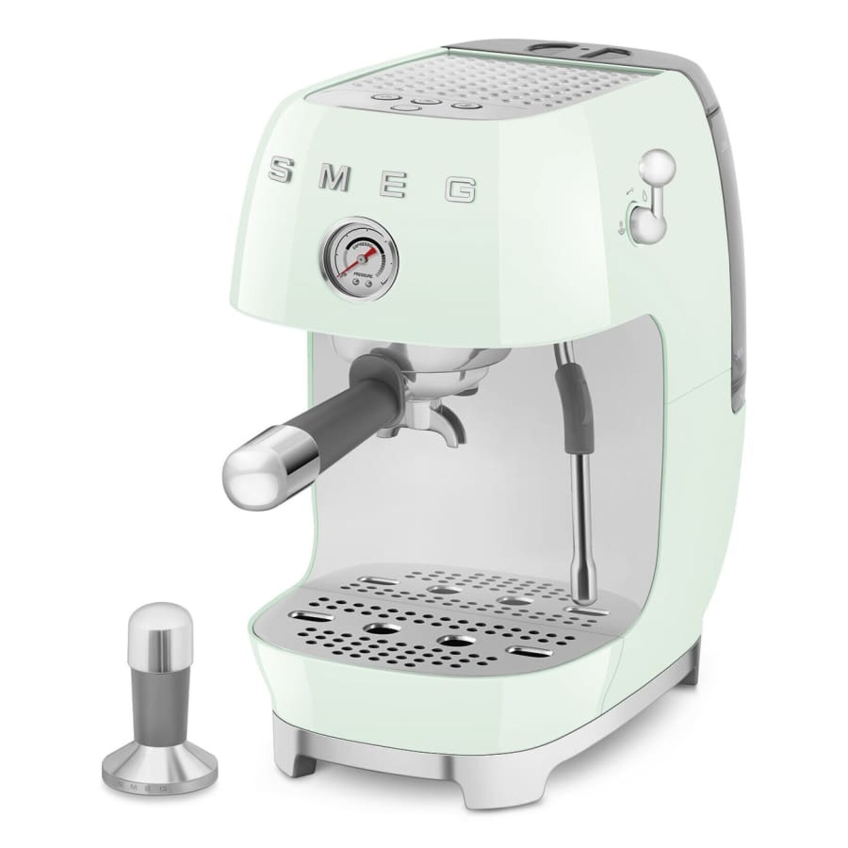 Smeg 50's Retro Line Espresso & Cold Brew Coffee Machine Pastel Green | SMEG