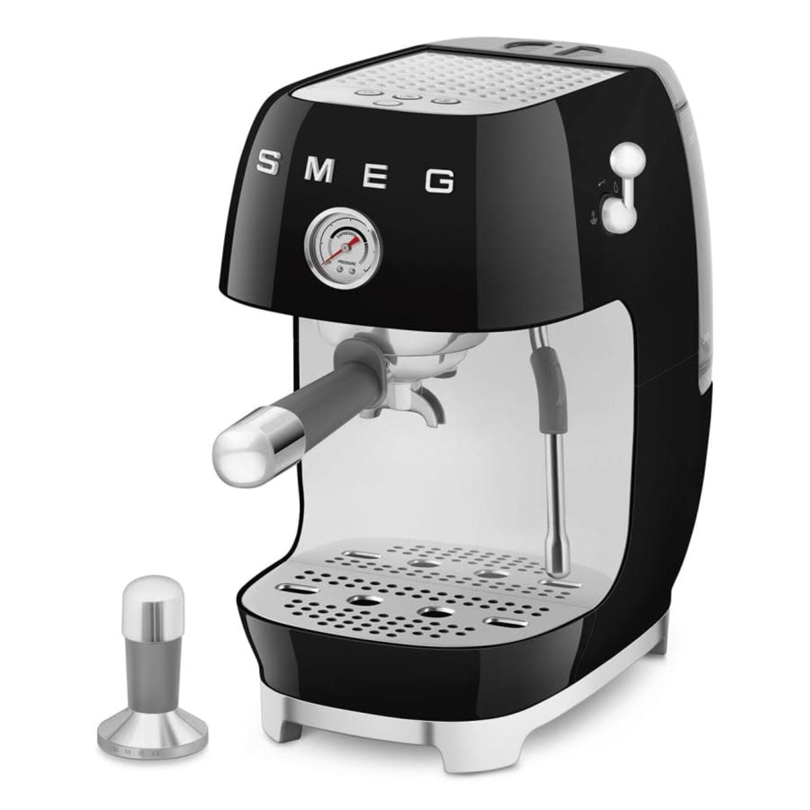 Smeg 50's Retro Line Espresso & Cold Brew Coffee Machine Black | SMEG