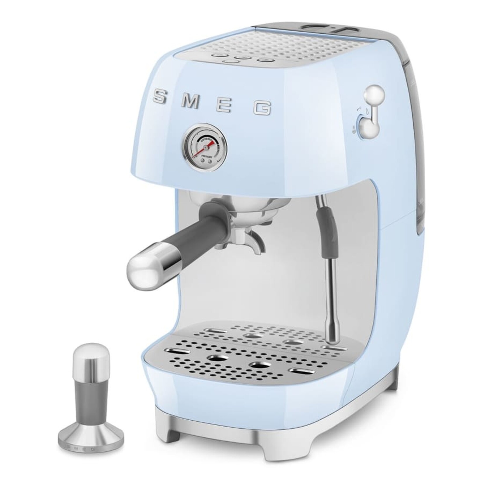 Smeg 50's Retro Line Espresso & Cold Brew Coffee Machine Pastel Blue | SMEG