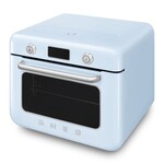 Smeg 50's Retro Style Aesthetic Countertop Air Fry Oven With Steam Pastel Blue | SMEG