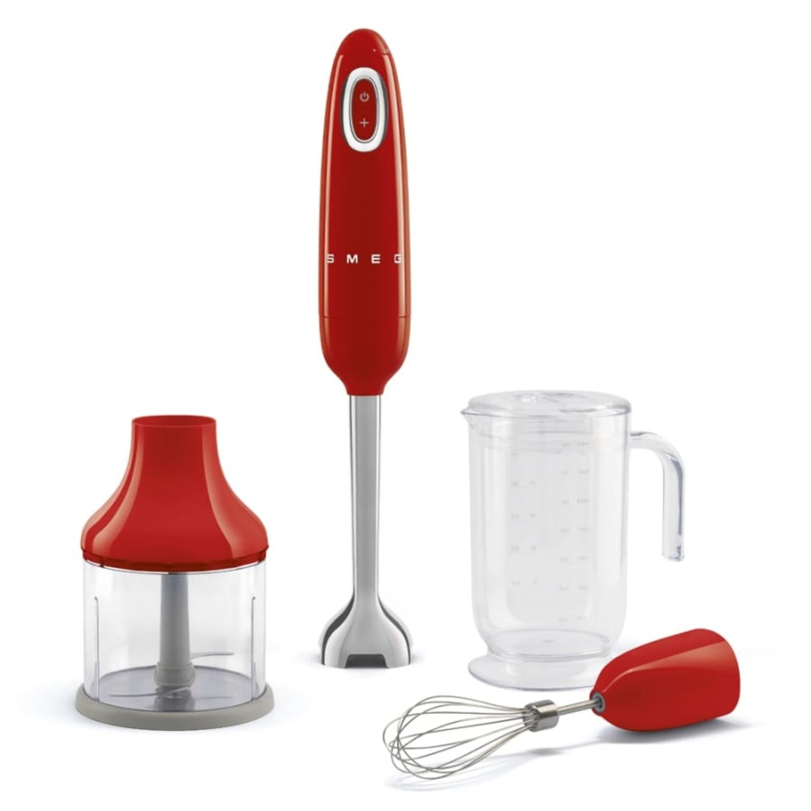 Smeg New Tritan Renew Hand Blender w/ Accessories Red | SMEG