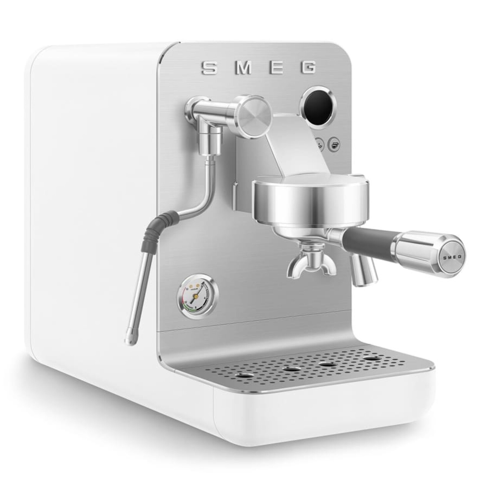 Smeg Contemporary Aesthetic Semi- Pro Espresso Machine Matte White | SMEG