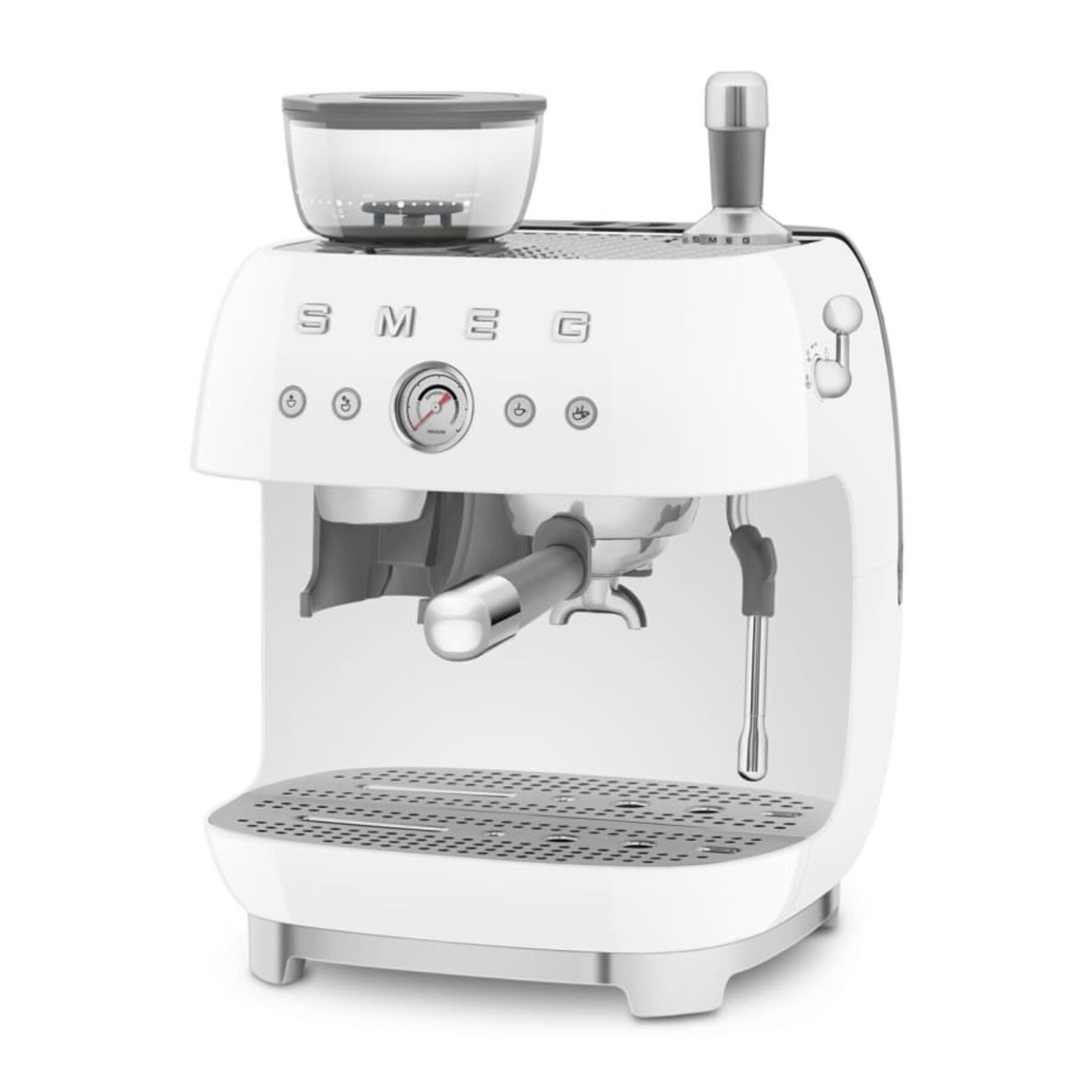 Smeg 50's Retro Style Aesthetic Espresso Coffee Machine White | SMEG