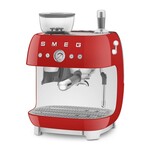 Smeg 50's Retro Style Aesthetic Espresso Coffee Machine Red | SMEG