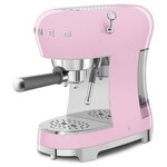 Smeg 50's Retro Style Aesthetic Espresso Coffee Machine Pink | SMEG