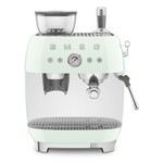 Smeg 50's Retro Style Aesthetic Semi- Automatic Espresso Coffee Machine Pastel Green | SMEG