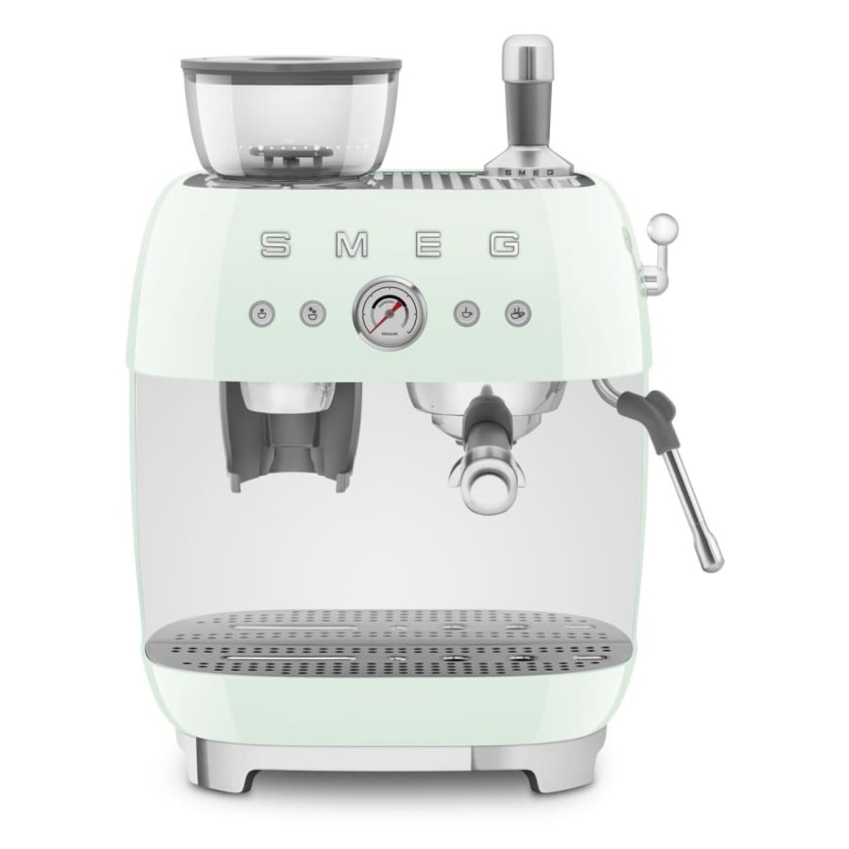 Smeg 50's Retro Style Aesthetic Semi- Automatic Espresso Coffee Machine Pastel Green | SMEG