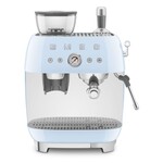 Smeg 50's Retro Style Aesthetic Semi- Automatic Espresso Coffee Machine Pastel Blue | SMEG
