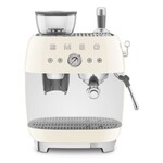 Smeg 50's Retro Style Aesthetic Semi- Automatic Espresso Coffee Machine Cream | SMEG