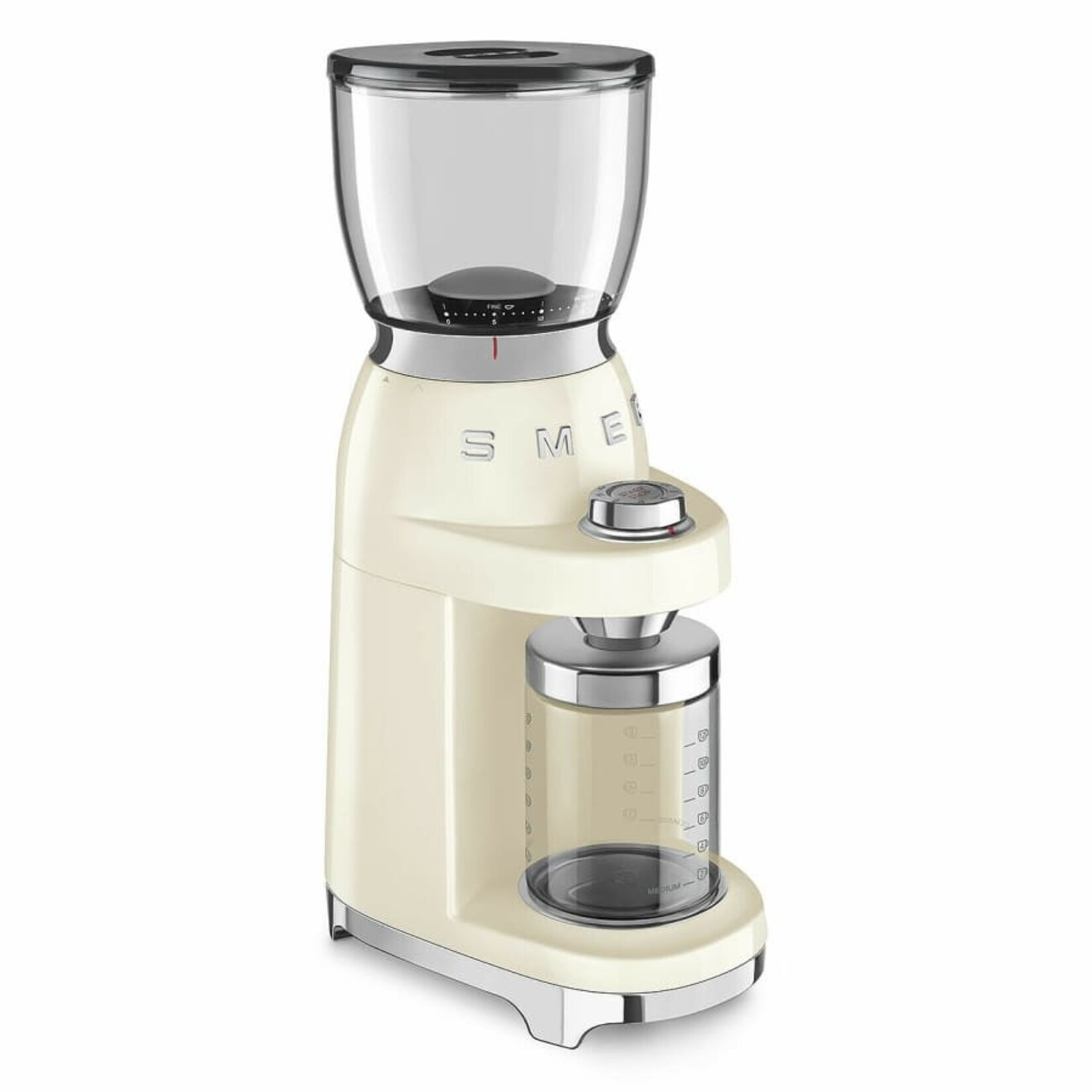 Smeg 50's Retro Style Coffee Grinder Cream | SMEG