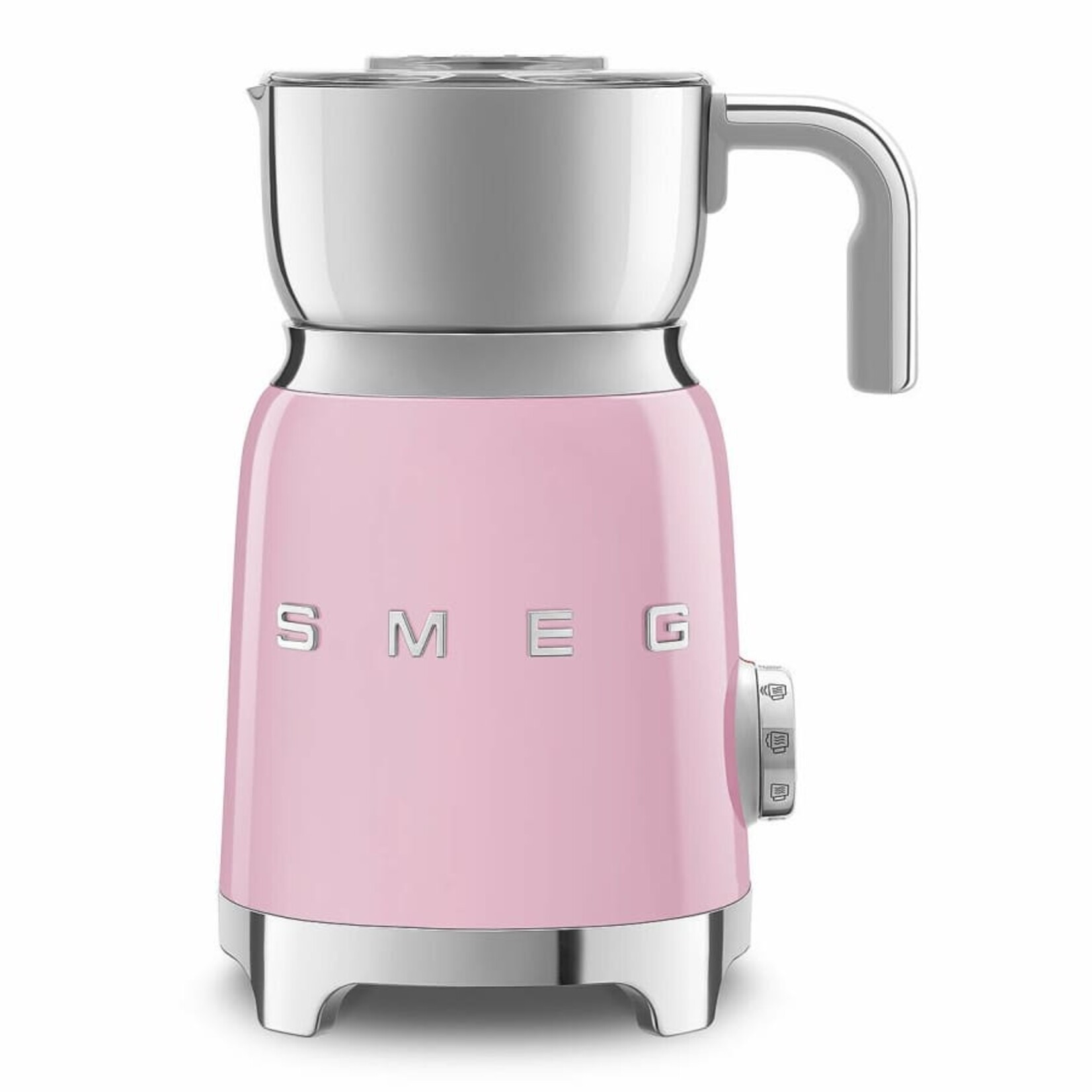 Smeg Tritan Renew Updated 50's Retro Style Milk Frother Pink | SMEG