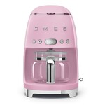 Smeg 50's Retro Style 10 cup Drip filter Coffee Machine Pink | SMEG