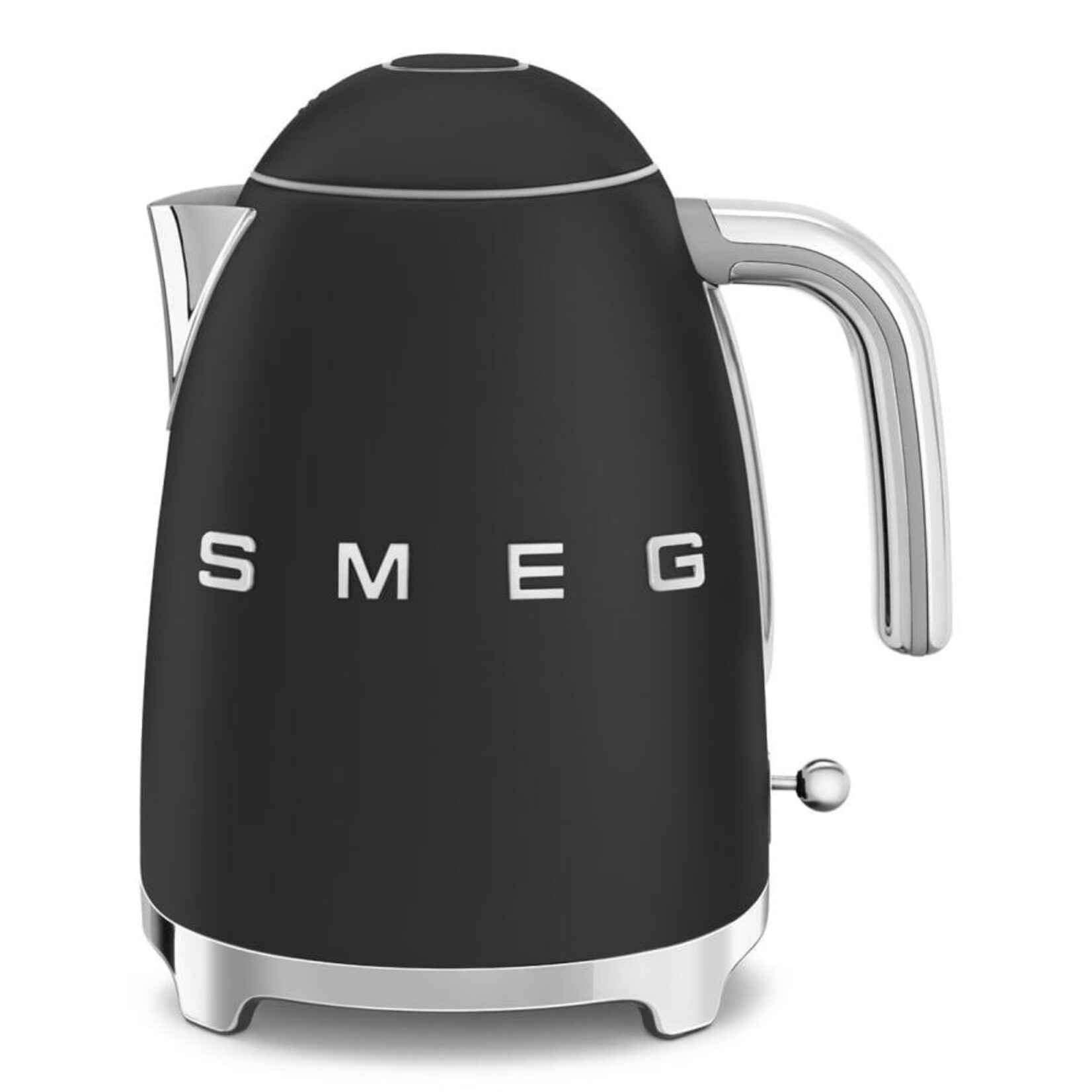 Smeg 50's Retro Style Aesthetic 7 Cup Kettle Matte Black | SMEG
