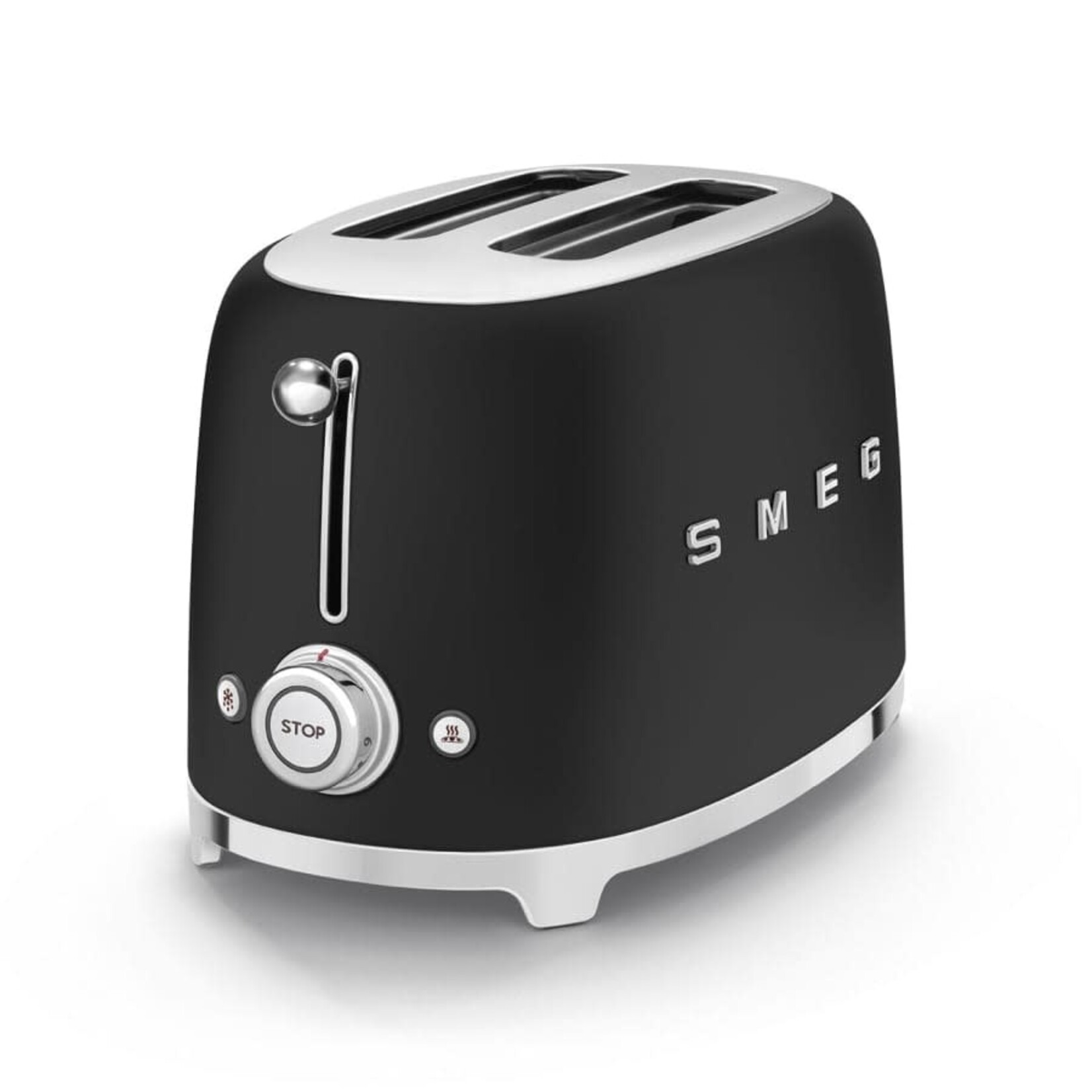 Smeg 2 Slice Toaster - Matte Black | SMEG