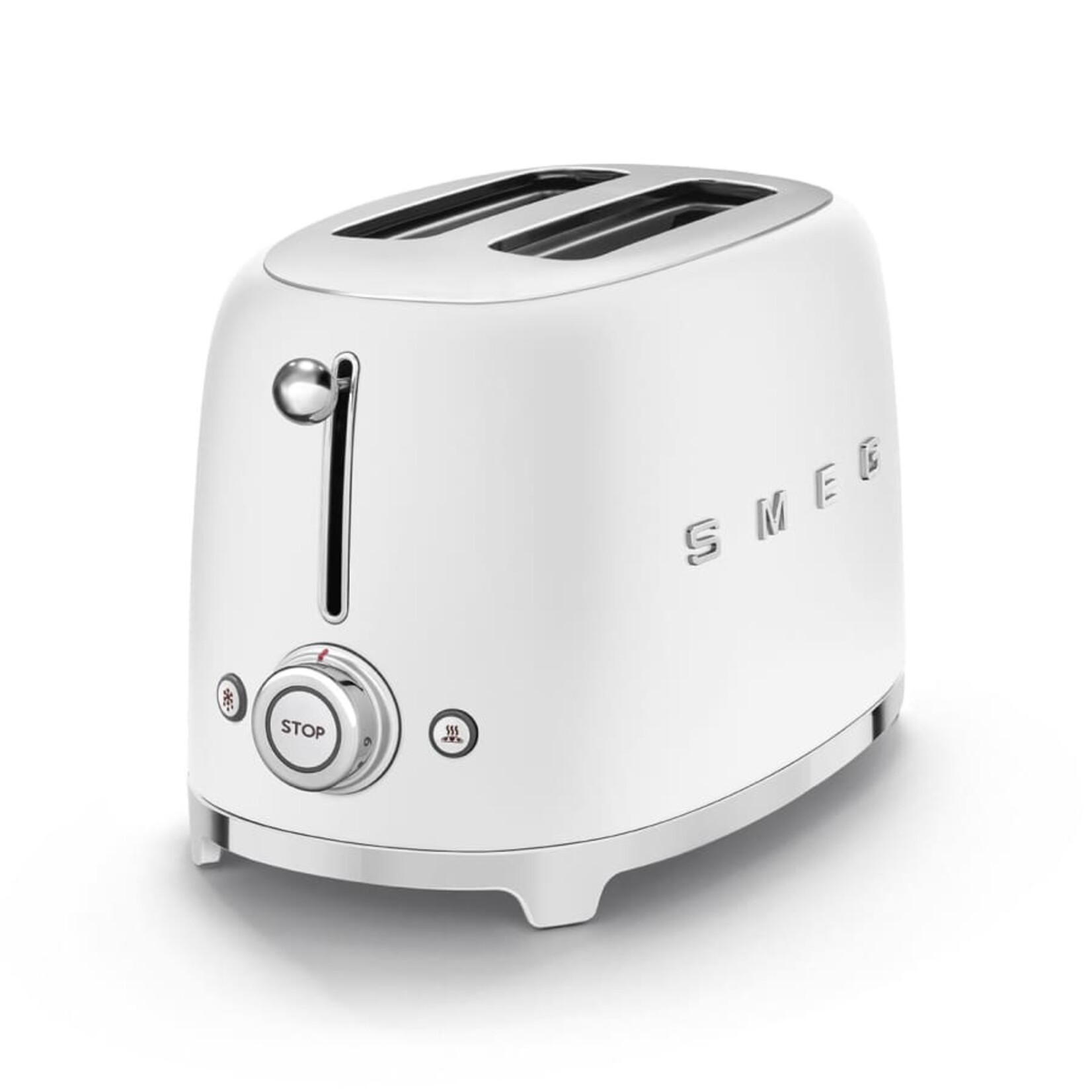 Smeg 50's Retro Style Aesthetic 2 Slice Toaster White | SMEG