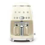 Smeg 50's Retro Style 10 cup Drip filter coffee Machine Cream | SMEG