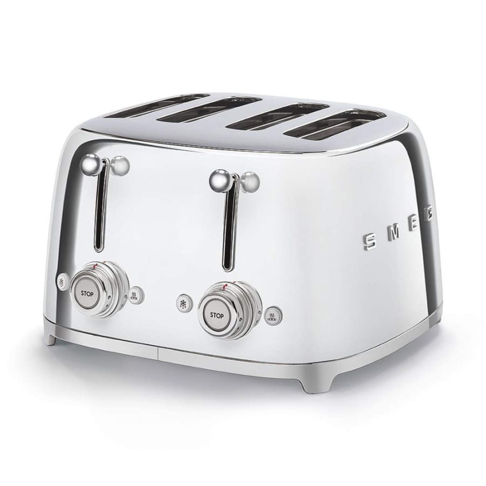 Smeg 50's Retro Style 4x4 Toaster Chrome | SMEG