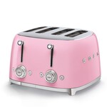 Smeg 50's Retro Style 4x4 Toaster Pink | SMEG
