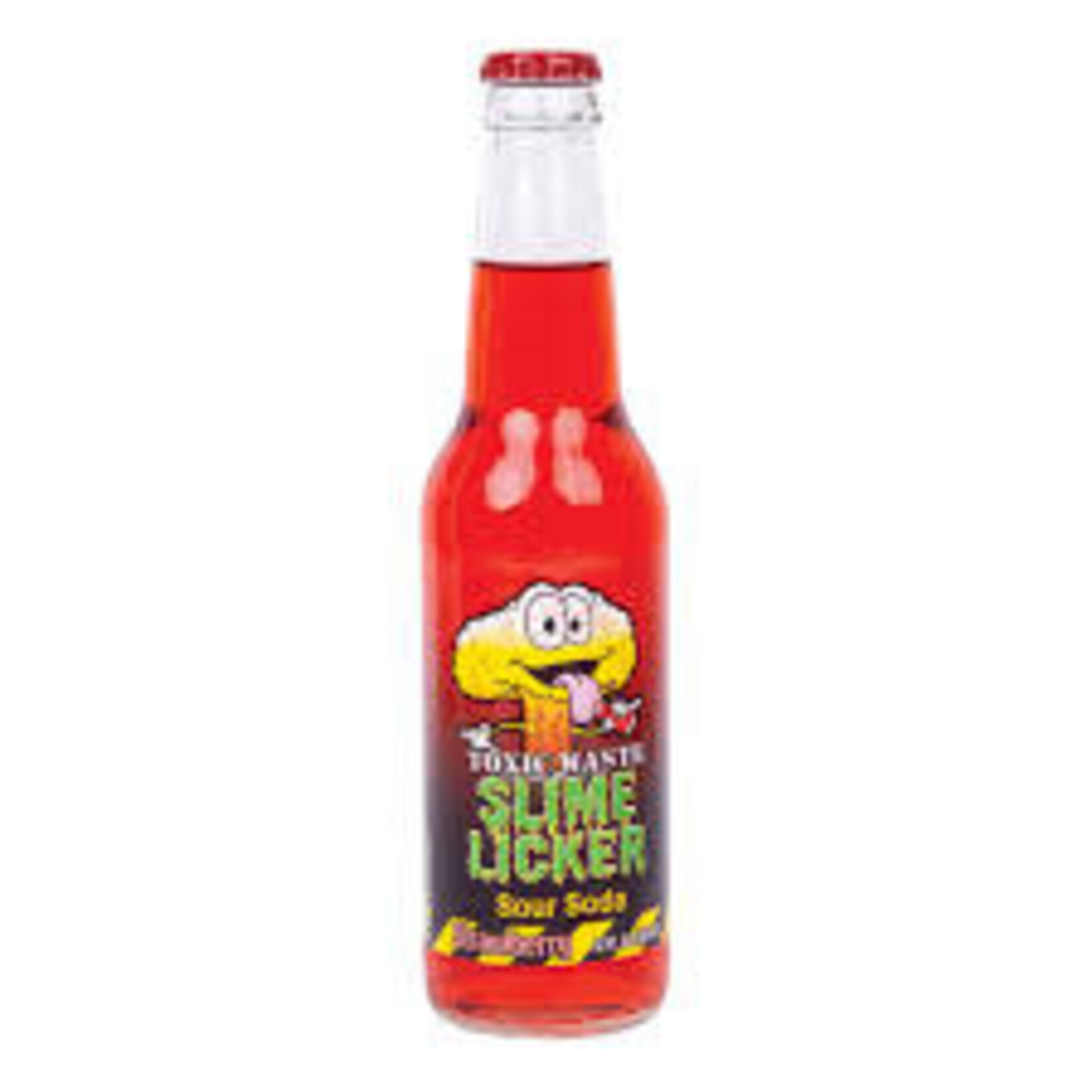 Redstone Drinks TOXIC WASTE SLIME LICKER SODA - STRAWBERRY SOUR 12 OZ
