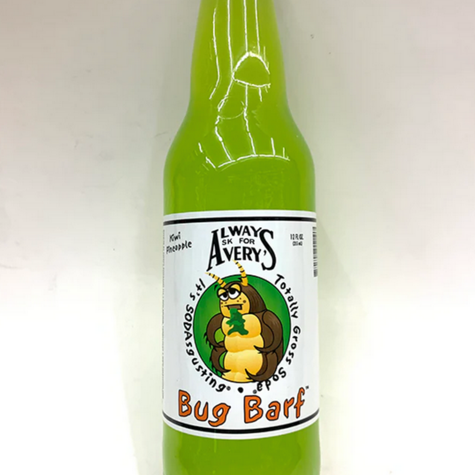 Redstone Drinks AVERYS - BUG BARF SODA (KIWI PINEAPPLE) 12 OZ