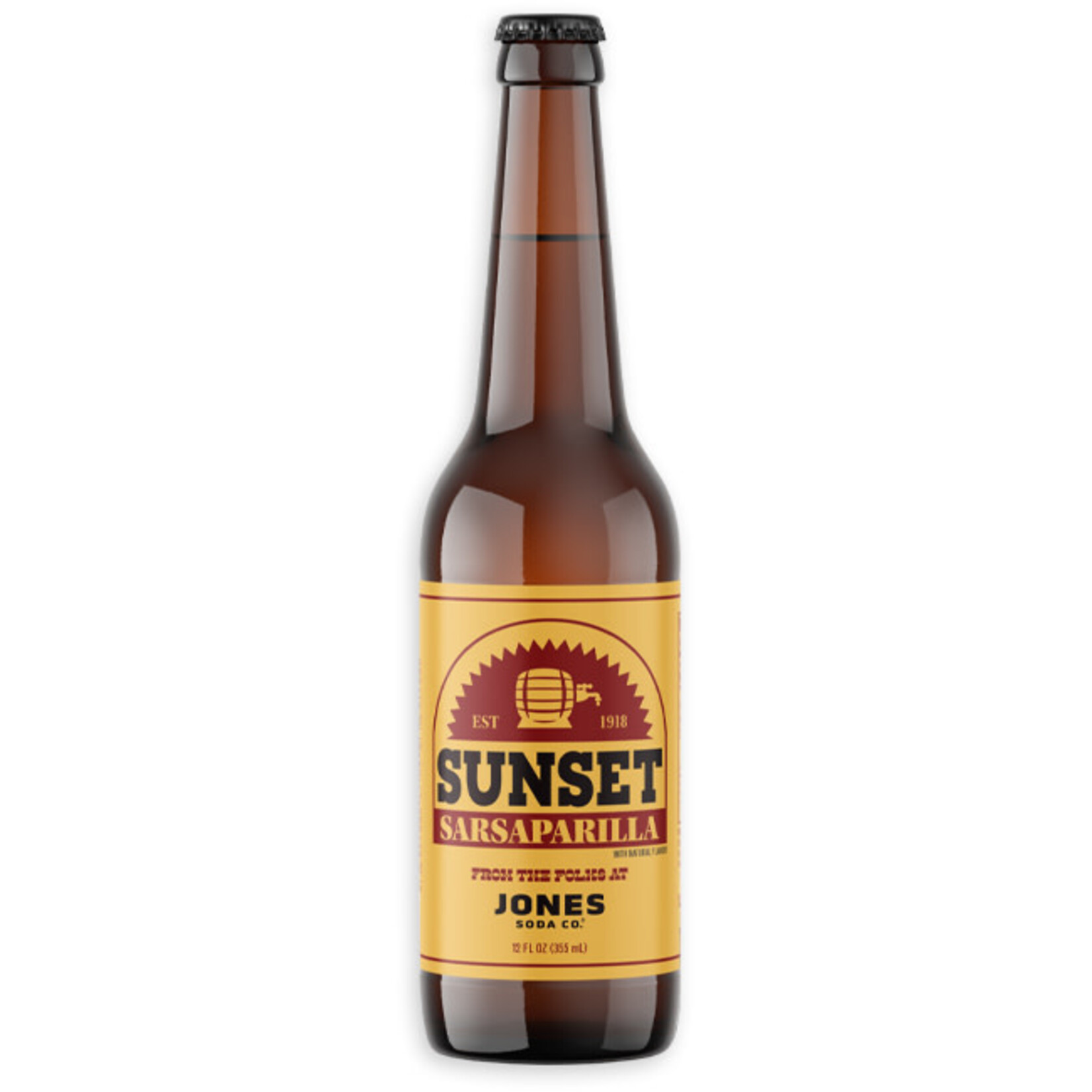 Redstone Drinks JONES SODA - NUKA SODA (SUNSET SARSAPARILLA) 12 OZ
