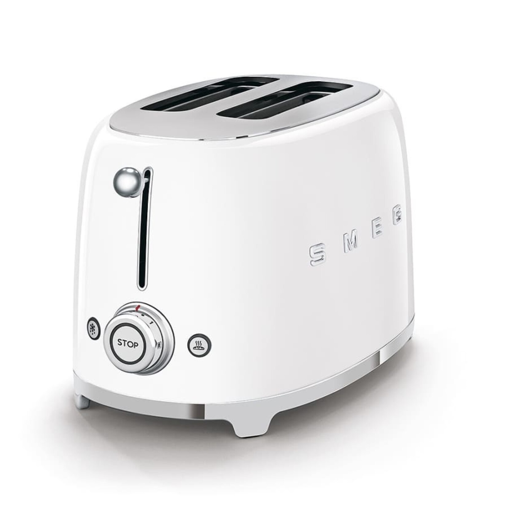 Smeg 50's Retro Style Aesthetic 2 Slice Toaster White | SMEG