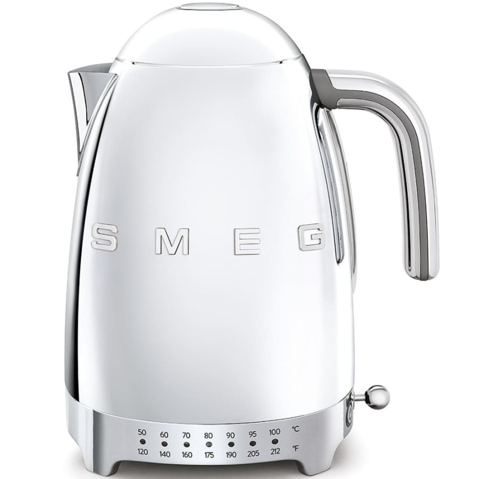 Smeg 50's Retro Style Aesthetic 7 Cup Variable Temp Kettle Chrome | SMEG
