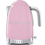 Smeg 50's Retro Style Aesthetic 7 Cup Variable Temp Kettle Pink | SMEG