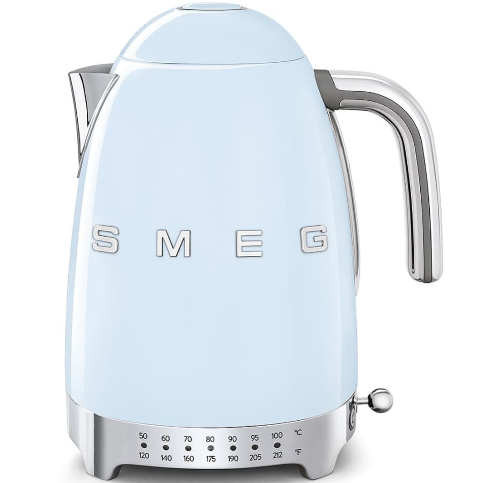 Smeg 50's Retro Style Aesthetic 7 Cup Variable Temp Kettle Pastel Blue | SMEG