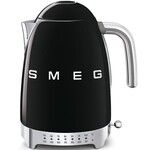 Smeg 50's Retro Style Aesthetic 7 Cup Variable Temp Kettle Black | SMEG