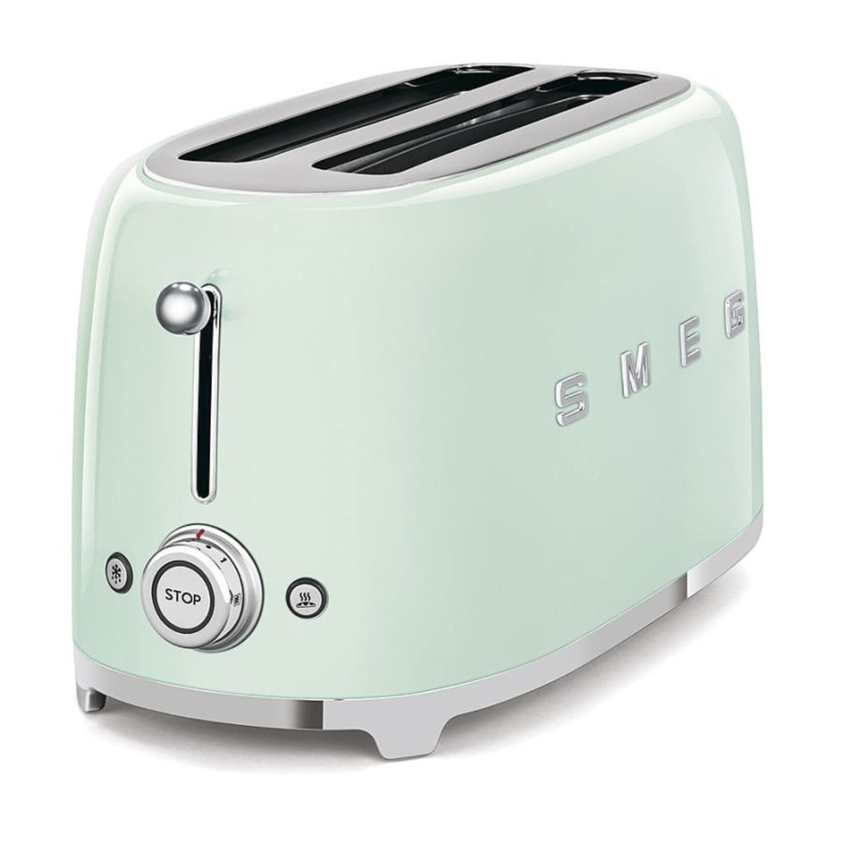 Smeg 50's Retro Style Aesthetic 4 Slice Toaster Pastel Green | SMEG
