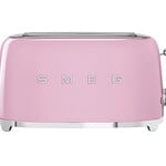 Smeg 50's Retro Style Aesthetic 4 Slice Toaster Pink | SMEG