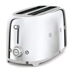 Smeg 50's Retro Style Aesthetic 4 Slice Toaster Chrom | SMEG