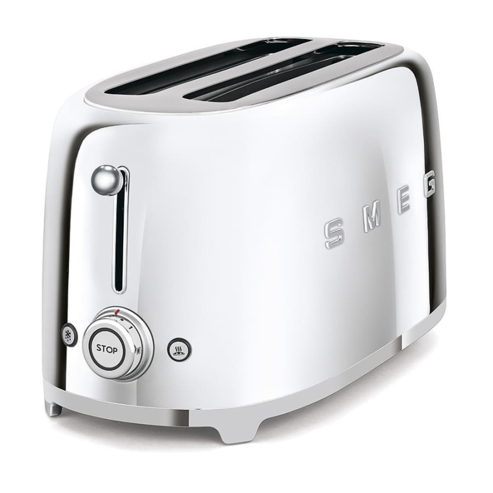 Smeg 50's Retro Style Aesthetic 4 Slice Toaster Chrom | SMEG