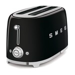 Smeg 50's Retro Style Aesthetic 4 Slice Toaster Black | SMEG