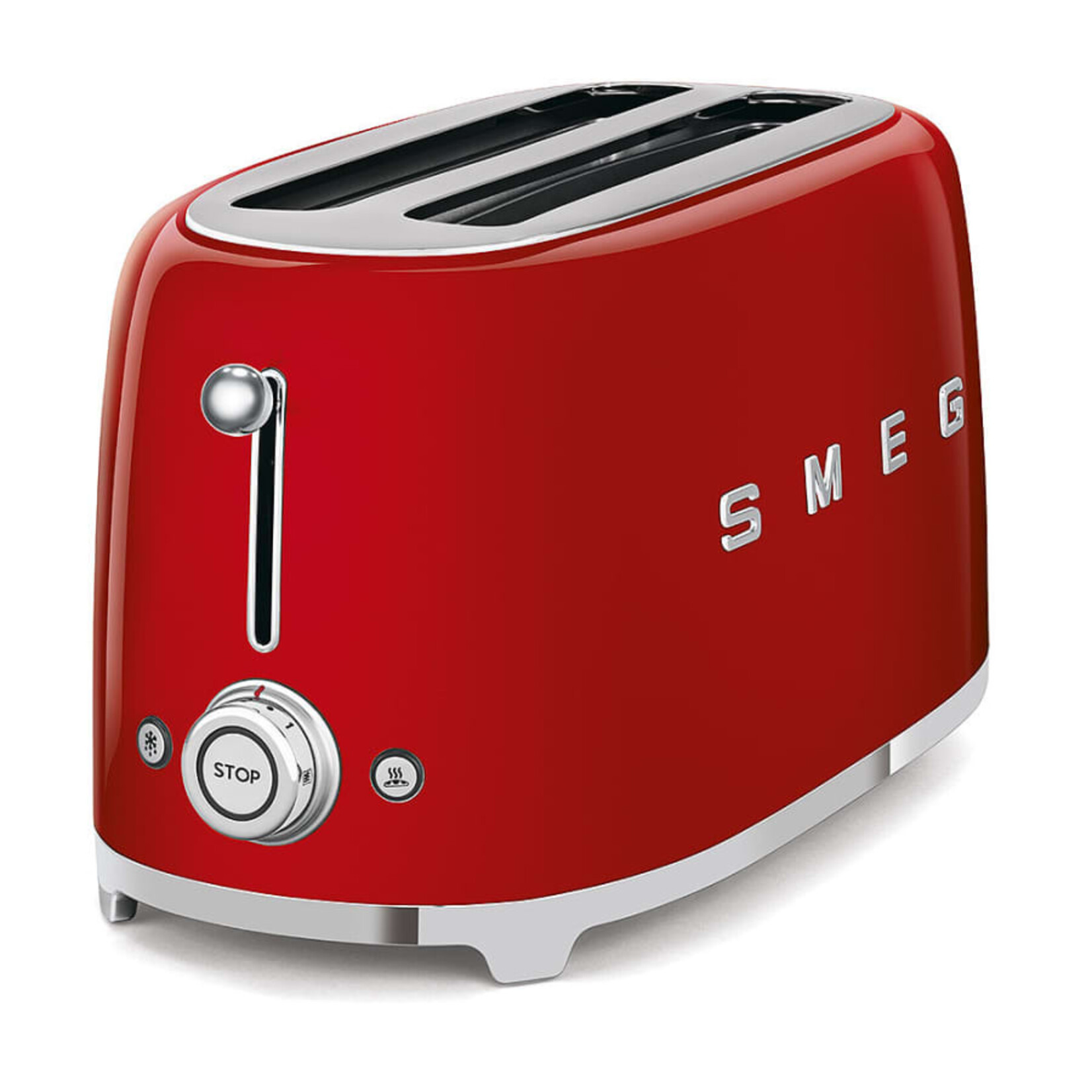 Smeg 50's Retro Style Aesthetic 4 Slice Toaster Red | SMEG