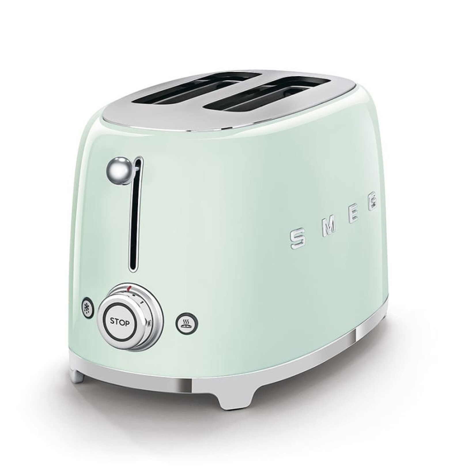 Smeg 50's Retro Style Aesthetic 2 Slice Toaster Pastel Green | SMEG