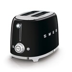 Smeg 50's Retro Style Aesthetic 2 Slice Toaster Black | SMEG