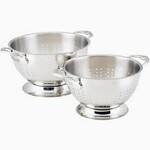 Hestan 2pc Stainless Steel Colander Set:  includes: 1/each size 5.0qt Colander & 3.0qt Colander - Provisions Prep | Hestan