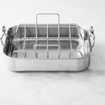 Hestan Classic SS Roaster w/tension rack, Small  (14.5"x12"x3") holds 20lbs - Provisions Roasters, Au Gratins | Hestan