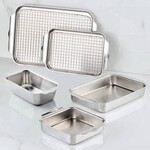Hestan 7pc OvenBond Set includes: 1/each Medium & Quarter Sheet Pans, Rectangular & Square Baking Pans, Loaf Pan and Baking Rack for Medium Sheet Pan & Quarter Sheet Pan - Provisions Ovenbond | Hestan