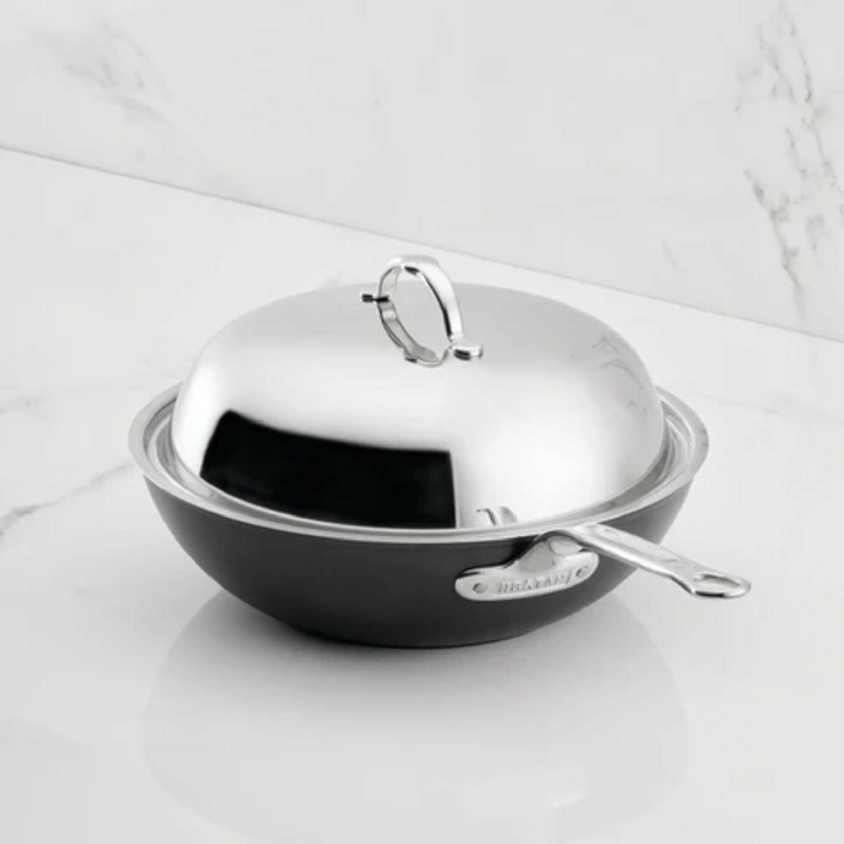 Hestan 12.5" Covered Wok w/helper handle (32cm) - Titum Fusion | Hestan