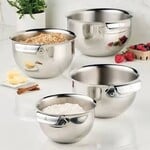 Hestan 4pc Stainless Steel Mixing Bowl Set includes: 1/each size 1.5qt, 3.0qt, 4.75qt, and 7.0qt - Provisions Prep | Hestan