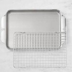 Hestan 2pc OvenBond Quarter Sheet Pan Set: Quarter Sheet Pan w/Baking Rack - Provisions Ovenbond | Hestan
