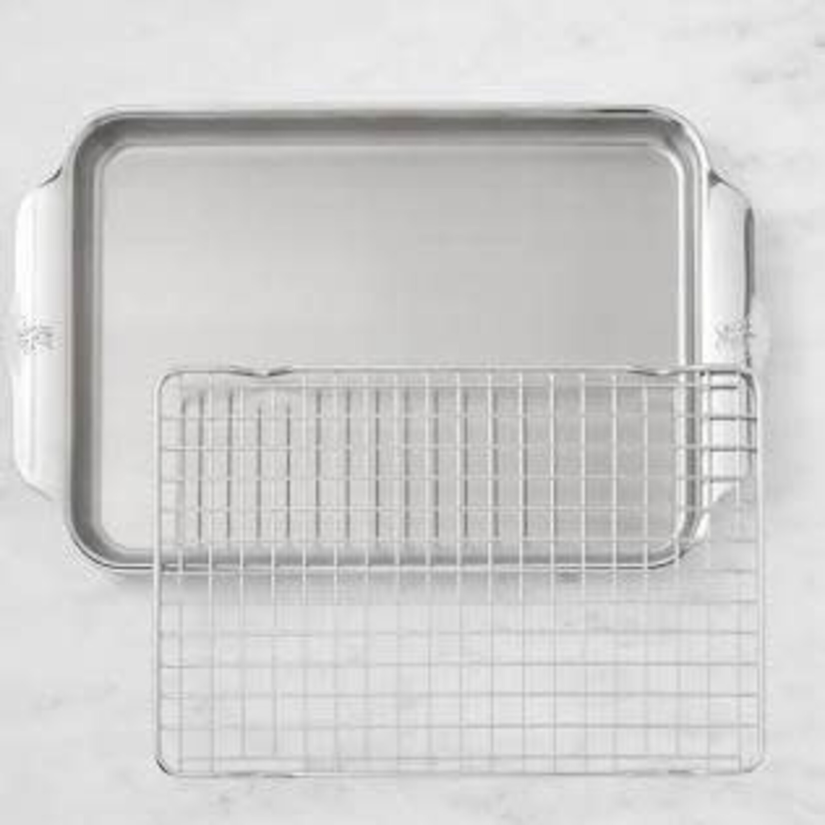 Hestan 2pc OvenBond Quarter Sheet Pan Set: Quarter Sheet Pan w/Baking Rack - Provisions Ovenbond | Hestan