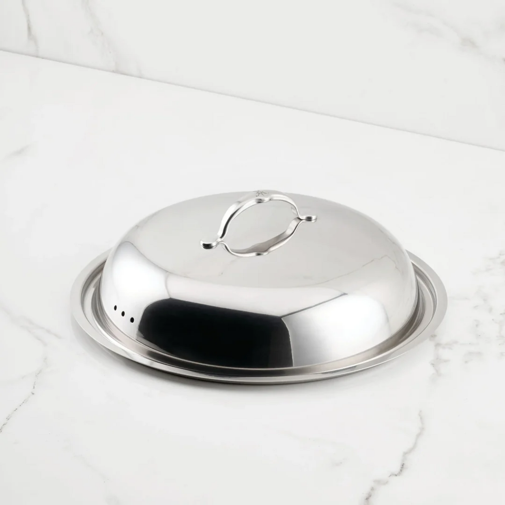 Hestan 14" SS Domed Lid (36cm) fits NanoBond & ProBond Wok and Chef's Pan - Provisions Accessories | Hestan