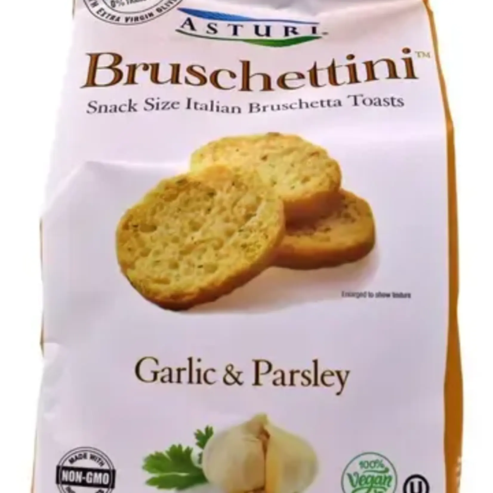 Wholesome Good Asturi Garlic & Parsley Bruschettini 4.23 oz