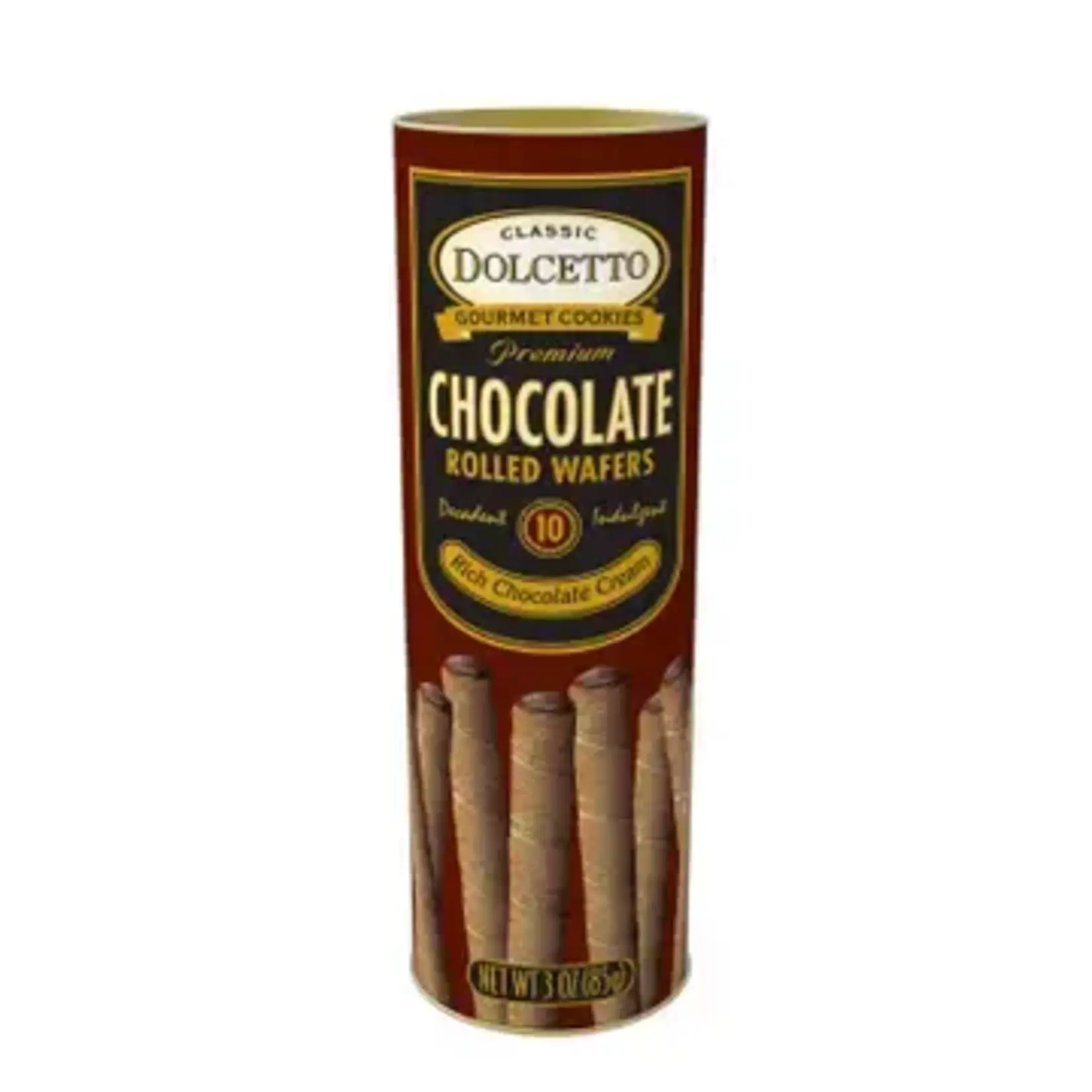 Dolcetto Wafer Rolls - Chocolate (Can) 3oz