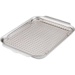 Hestan 2pc OvenBond Eighth Sheet Pan Set: Eighth Sheet Pans w/Baking Rack - Provisions Ovenbond | Hestan