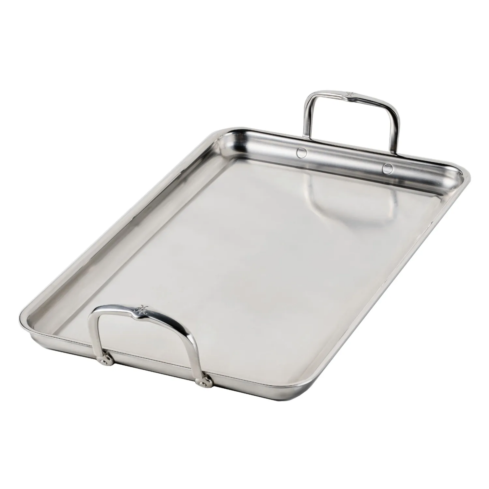 Hestan Tri-Ply Clad SS Double Burner Griddle w/Flared Rim - Provisions Cook | Hestan